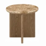 Markku Real Marble End Table by ACME - Image 2