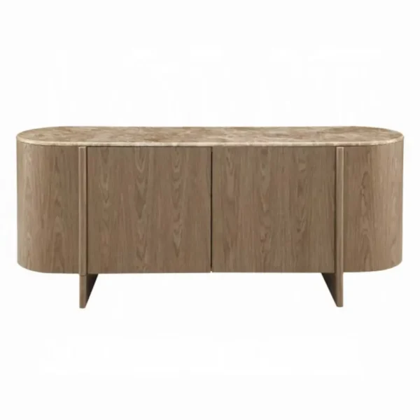 Markku Marble Top Console Table with Storage by ACME - Image 2