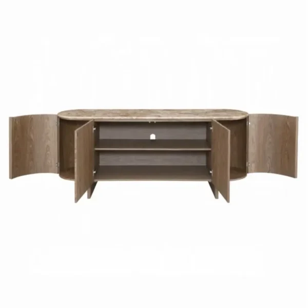 Markku Marble Top Console Table with Storage by ACME - Image 3