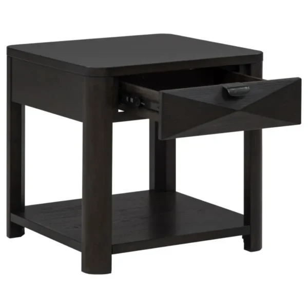 Marcelo Wood End Table with Storage By Coaster Furniture - Image 3