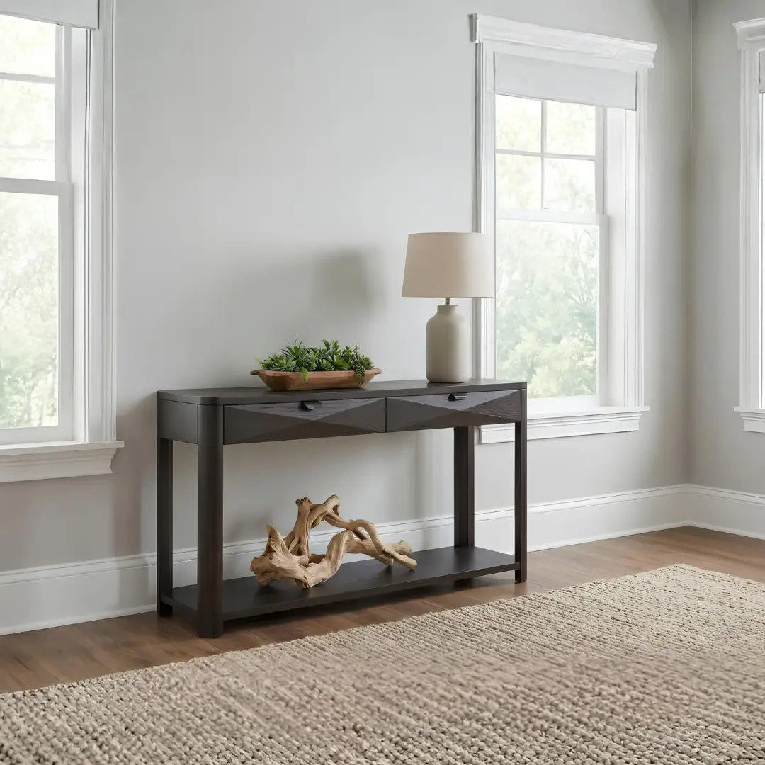 Marcelo Sofa Table with Drawers By Coaster Furniture | U-Trade Furniture Sofa Table with Drawers