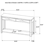 Marcelo Sofa Table with Drawers By Coaster Furniture - Image 11