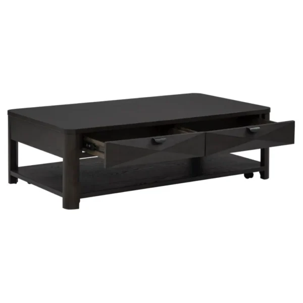 Marcelo Wood Coffee Table with Drawers By Coaster Furniture - Image 7