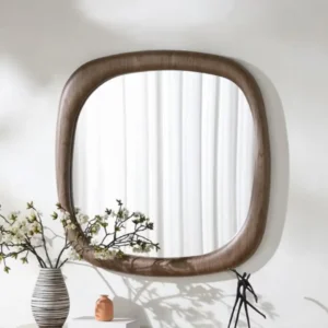 Carved Oak Mirror
