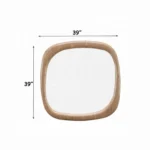 Markku Carved Oak Mirror by ACME - Image 3