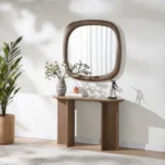 Markku Carved Oak Mirror by ACME - Image 4