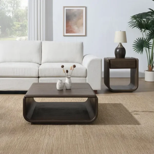 Lanza Walnut End Table with Drawer by ACME - Image 5