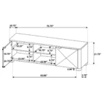 Marcelo 71-Inch TV Stand Media Console By Coaster Furniture - Image 11