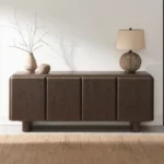 Wood Console Table with Storage
