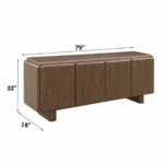 Lanza Wood Console Table with Storage by ACME - Image 4
