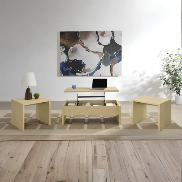 Canoga Lift Top Wooden Coffee Table Set By Coaster Furniture - Image 2