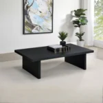 Black and Wood Coffee Table