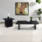 Max Rectangular Black and Wood Coffee Table By Coaster Furniture - Image 6