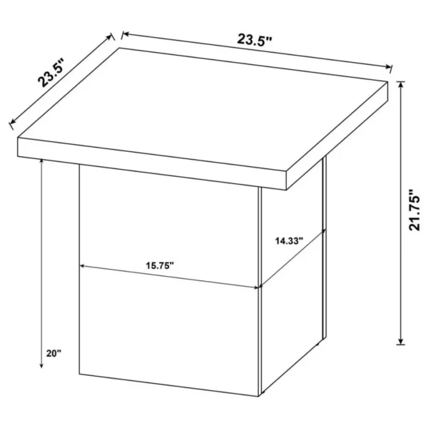 Max Black Living Room Coffee Table set By Coaster Furniture - Image 9
