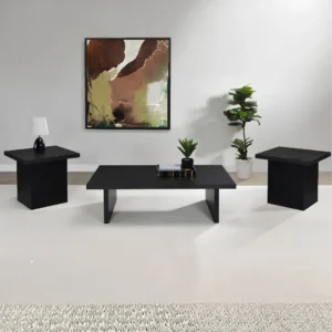 Black Living Room Coffee Table Set