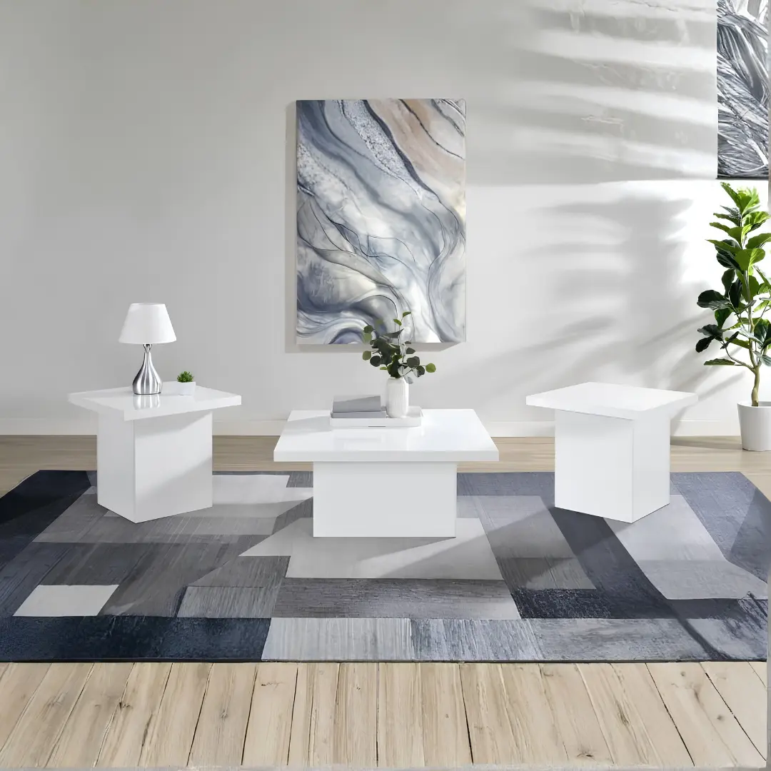 Devar Square Coffee Table Set of 3 By Coaster Furniture | U-Trade Furniture Square Coffee Table Set of 3