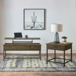 Byers Wood Lift Top Coffee Table Brown Oak By Coaster Furniture - Image 3