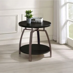 Modern End Table with Storage