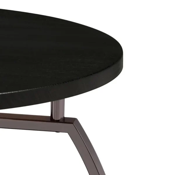 Dacre Wood Round Coffee Table with Storage By Coaster Furniture - Image 4
