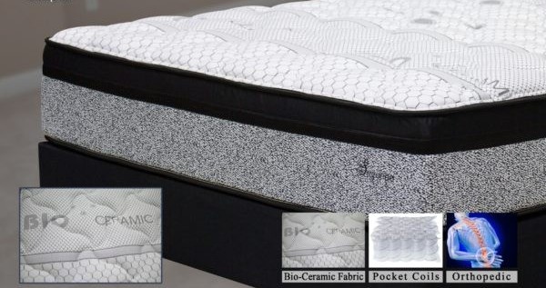 Firm hybrid mattress with pocket coil support