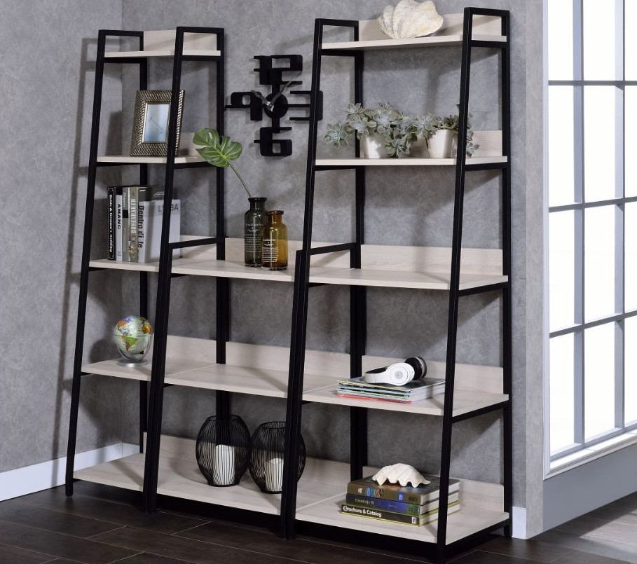 Home office bookcase with practical storage