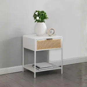 Amherst 1-Drawer Metal Rectangular Side Table By Coaster Furniture