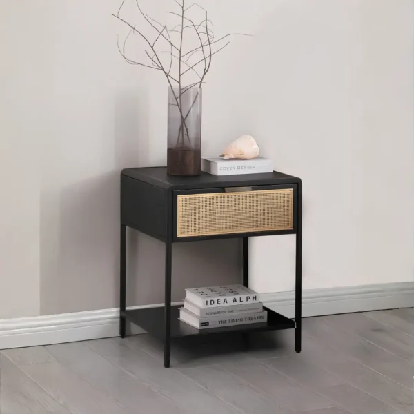 Amherst 1-Drawer Metal Rectangular Side Table By Coaster Furniture - Image 8