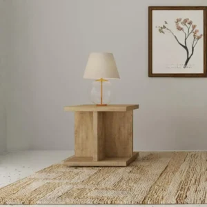 Cortona Rustic Wood End Table Mango By Coaster Furniture