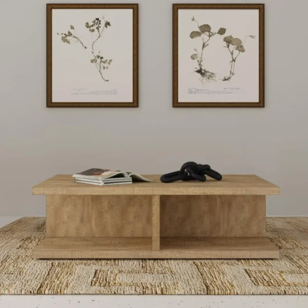 Cortona 3 Piece Wooden Coffee Table Set Mango By Coaster Furniture - Image 2