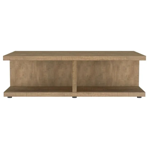 Cortona 3 Piece Wooden Coffee Table Set Mango By Coaster Furniture - Image 5