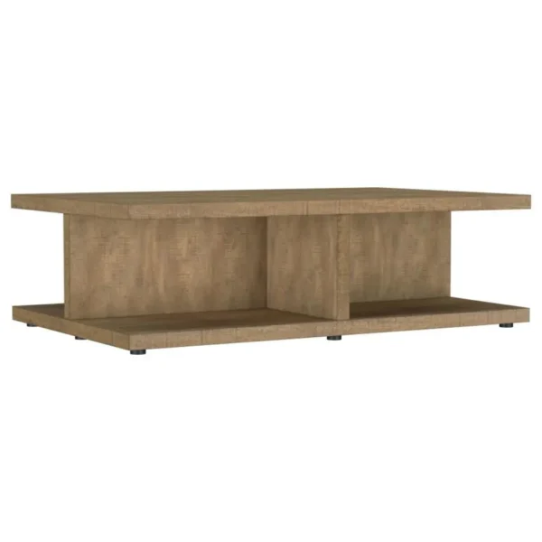 Cortona 3 Piece Wooden Coffee Table Set Mango By Coaster Furniture - Image 4