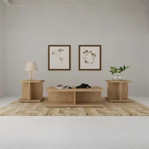 Cortona 3 Piece Wooden Coffee Table Set Mango By Coaster Furniture