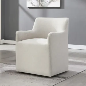 Cafell Cream Swivel Accent Chair by ACME