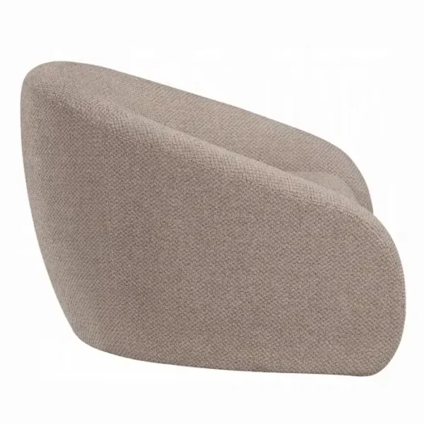 Zoey Latte Linen Swivel Accent Chair by ACME - Image 3