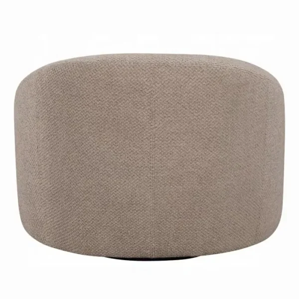 Zoey Latte Linen Swivel Accent Chair by ACME - Image 4