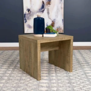 Lynette Rustic Mango Wood End Table By Coaster Furniture