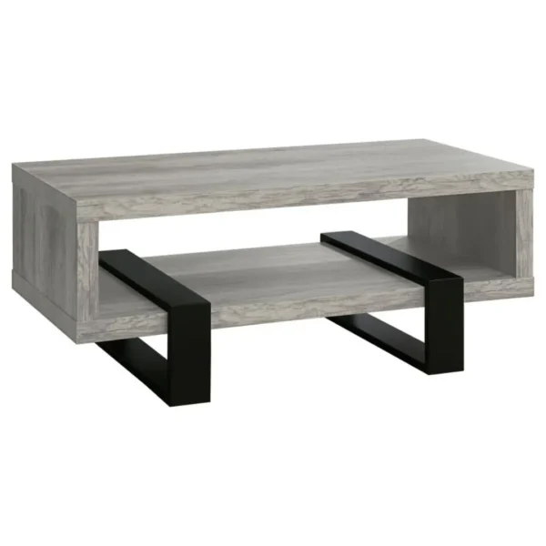 Dinard Wood and Metal Coffee Table By Coaster Furniture - Image 2