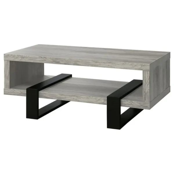 Dinard Wood and Metal Coffee Table By Coaster Furniture - Image 3