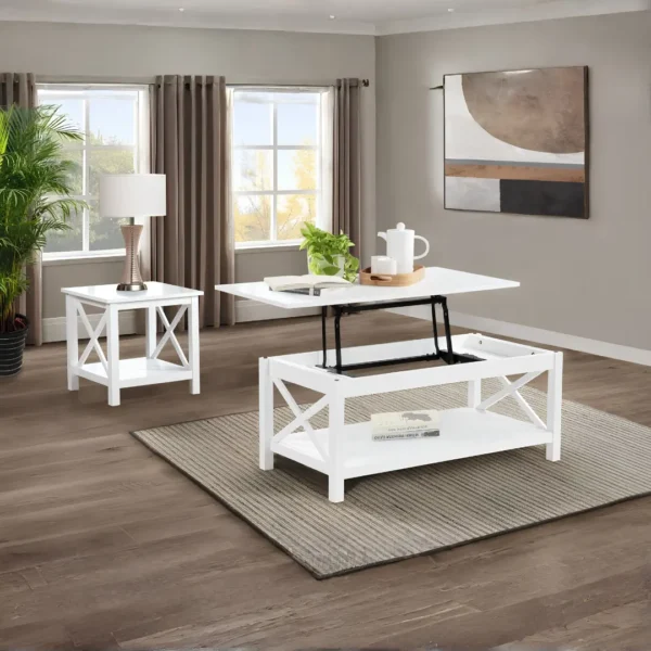 Skyview 44-Inch Lift Top White Coffee Table By Coaster Furniture - Image 9