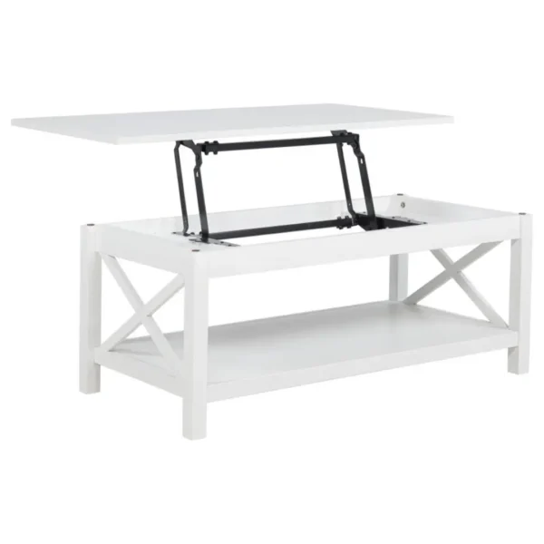 Skyview 44-Inch Lift Top White Coffee Table By Coaster Furniture - Image 3