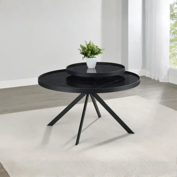 Briggs Tempered Glass Coffee Table Set By Coaster Furniture - Image 3