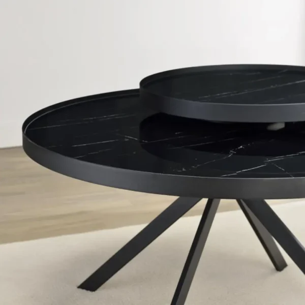 Briggs Round Glass Coffee Table By Coaster Furniture - Image 3