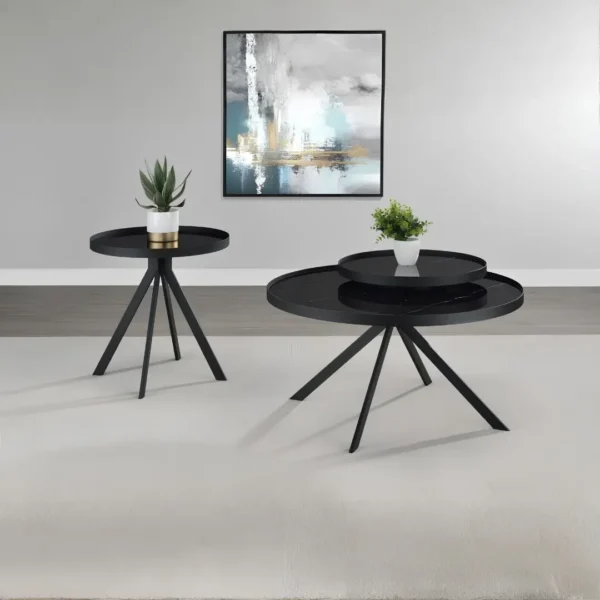 Briggs Round Glass Coffee Table By Coaster Furniture - Image 8