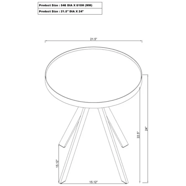 Briggs Tempered Glass Coffee Table Set By Coaster Furniture - Image 12