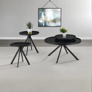 Briggs Tempered Glass Coffee Table Set By Coaster Furniture