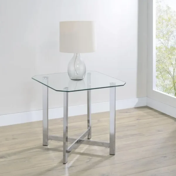 Cronin Metal and Glass Coffee Table set By Coaster Furniture - Image 3