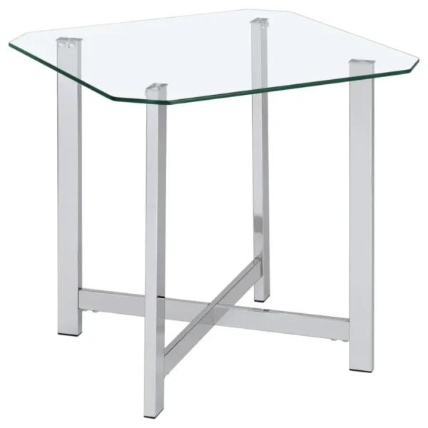 Cronin Metal and Glass Coffee Table set By Coaster Furniture - Image 5