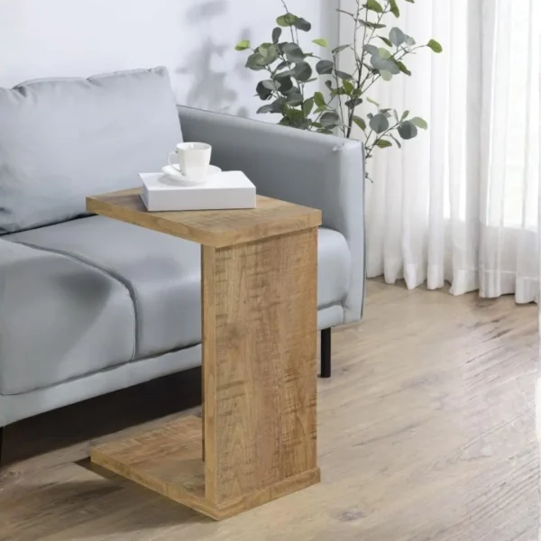 Clower Wood C Shaped Sofa Table By Coaster Furniture - Image 9