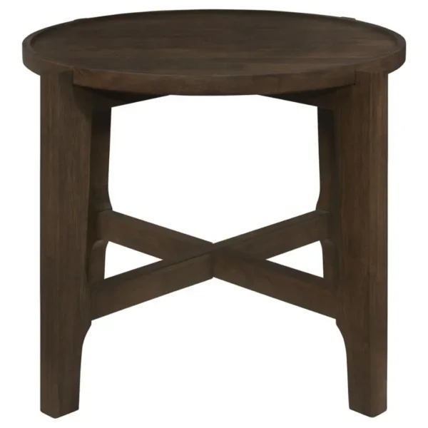 Cota Solid Wood Coffee Table Set Dark Brown By Coaster Furniture - Image 4