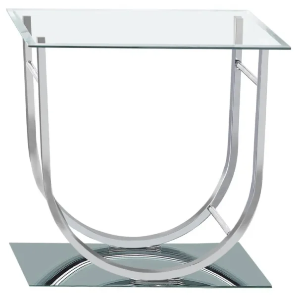 Danville U-Shaped Glass Top End Table By Coaster Furniture - Image 3